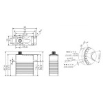 KST X30-28-180 Brushless Motor High Torque 180kg Servo Industrial Robot UAV Servo Motor  Robot Servo Motor